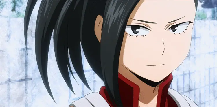 30 yaoyorozu momo anime girl academia 55 Stunning Anime Girls with Black Hair