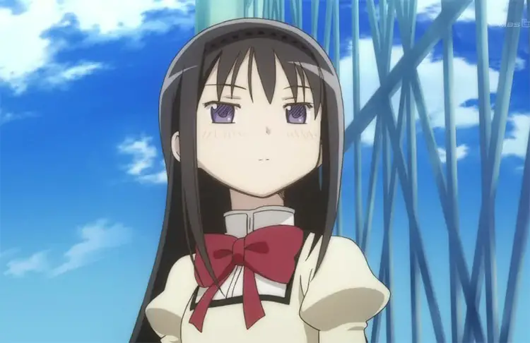 36 akemi homura anime screenshot 55 Stunning Anime Girls with Black Hair