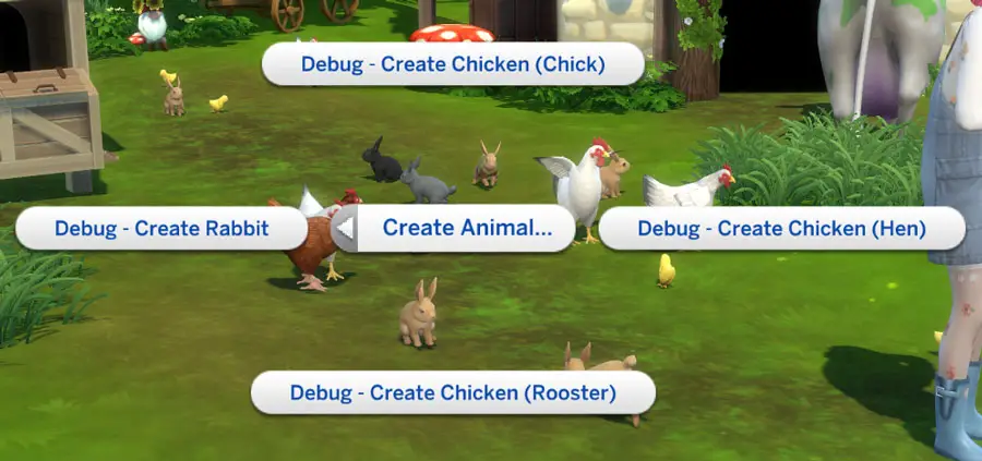 Sims 4 Cottage Living Cheats Debug Animals