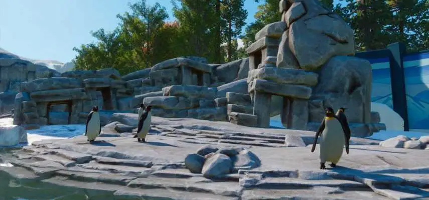 cgamefotoPlanet Zoo Aquatic Pack Penguins 855x400 2 30 Best Planet Zoo Mods You Should Try