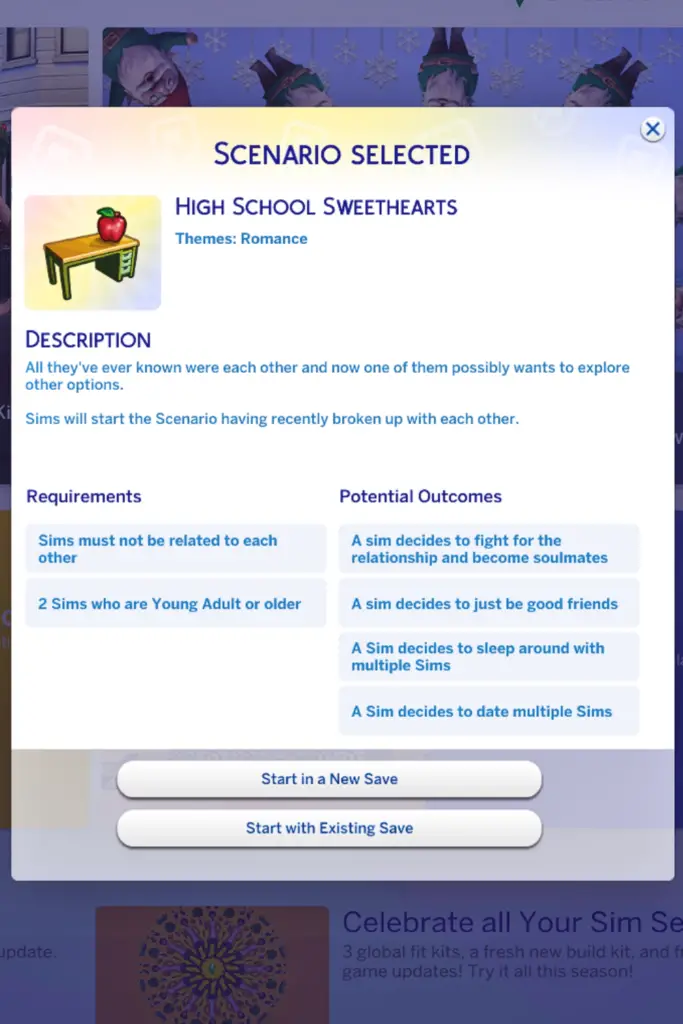 high school sweethearts sims 4 custom scenario 683x1024 1