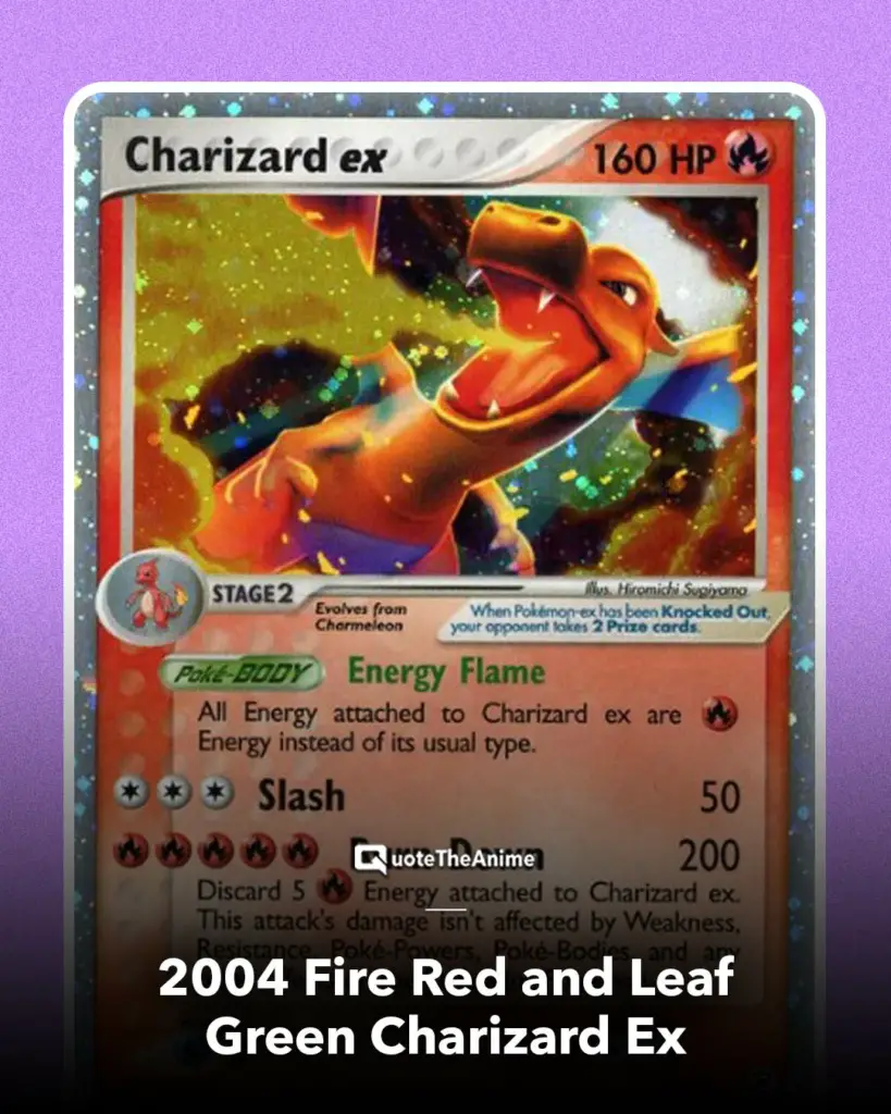 pokemon 2004 Fire Red and Leaf Green Charizard Ex