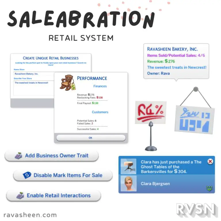 ravasheen saleabration retail system mod