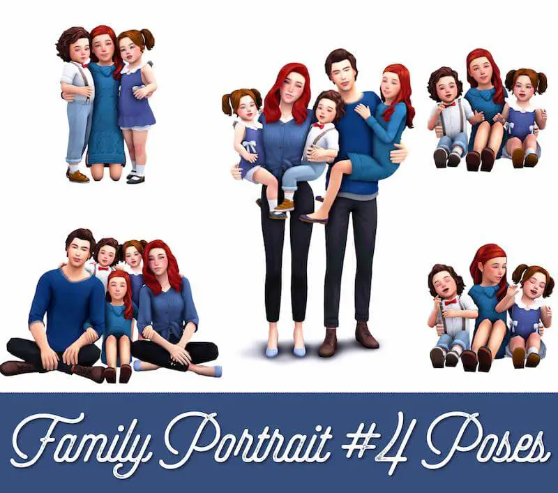 sims 4 family group poses 1