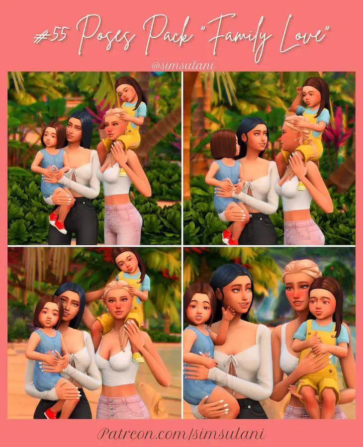 sims 4 family poses with twins 1