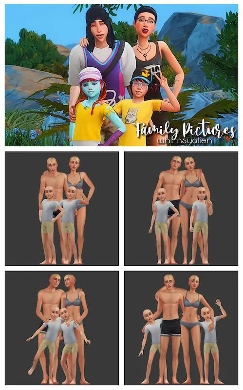 sims 4 family vacation poses