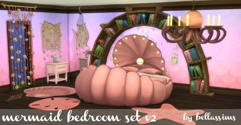 sims 4 mermaid bedroom cc 1