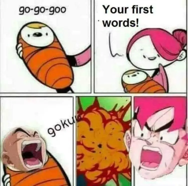 079 dragon ball z baby first word meme