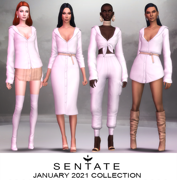 JAN21 30 Best Sims 4 Maxis Match CC Clothes Packs