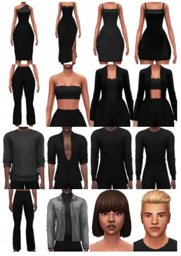 sims 4 cc clothes pack collab
