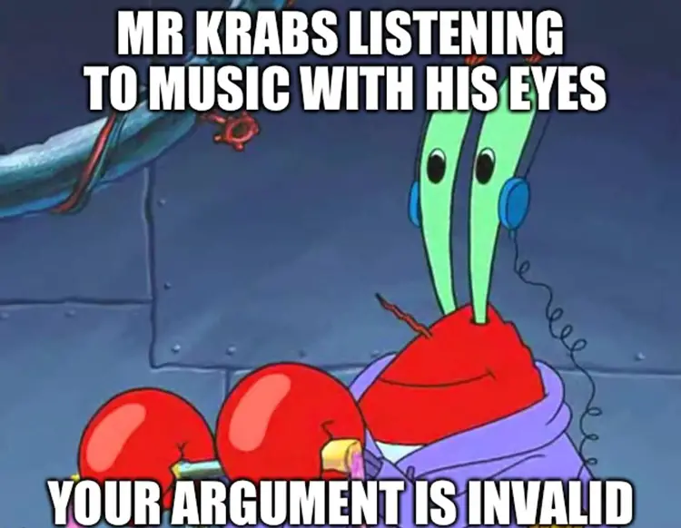 009 mr krabs ears meme