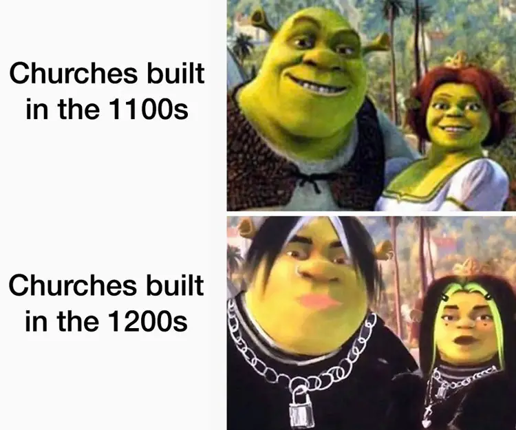 025 shrek church meme