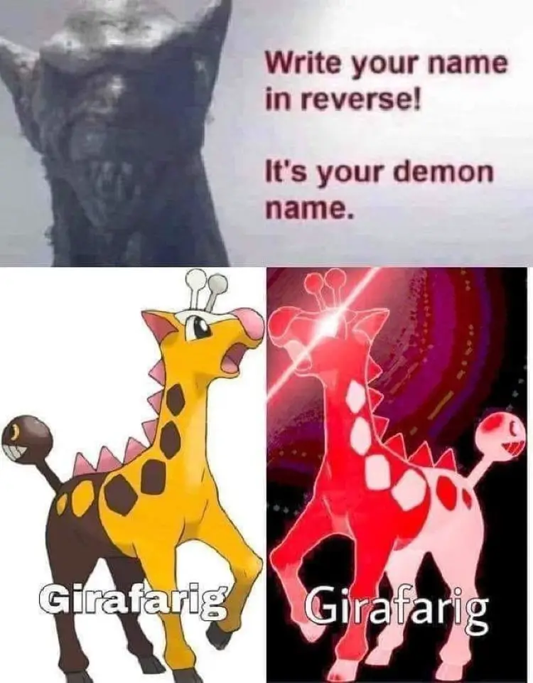 029 pokemon girafarig meme