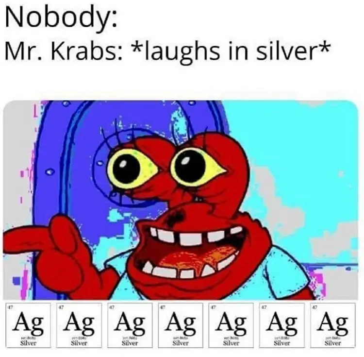 042 mr krabs laughs silver meme