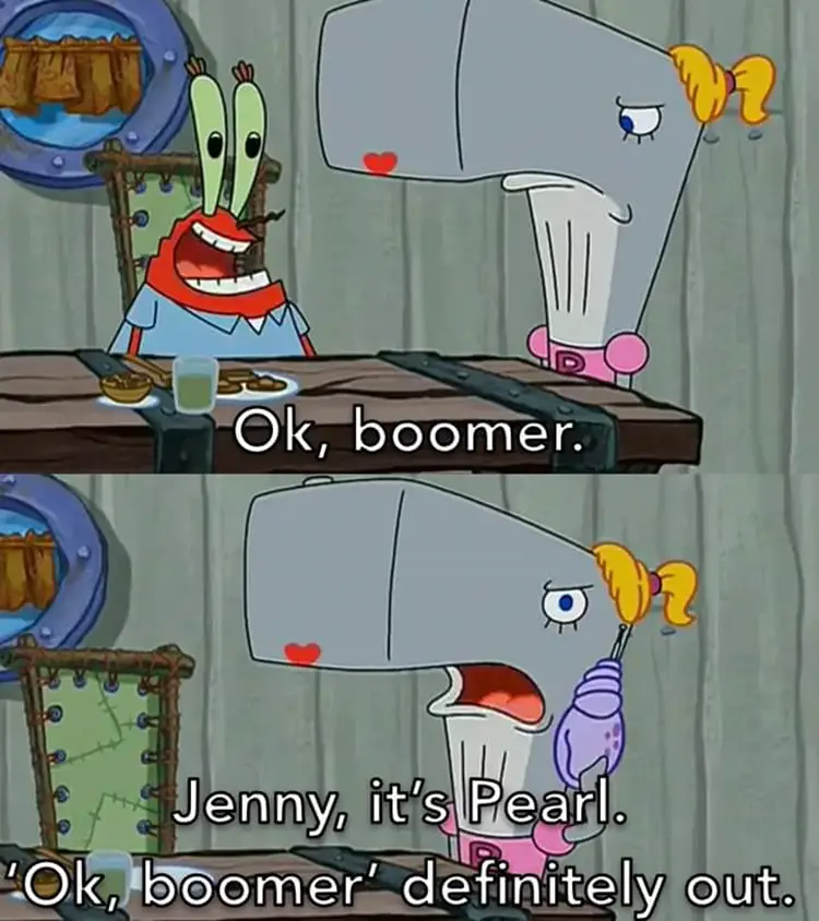 054 mr krabs boomer meme