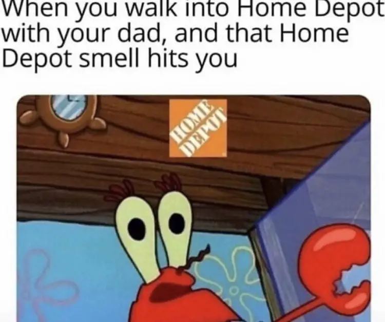 060 spongebob home depot smell