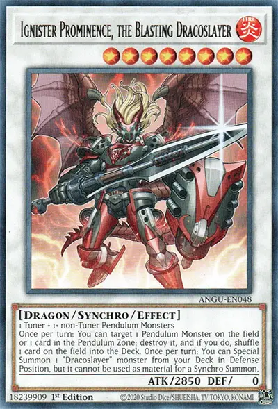 10 ignister prominence the blasting dracoslayer card