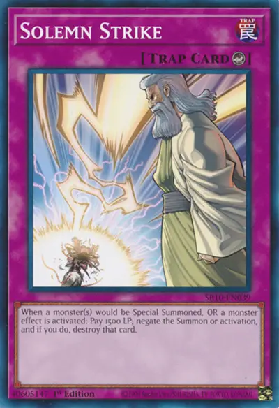 10 solemn strike yugioh card 18 Best Counter Traps in Yugioh