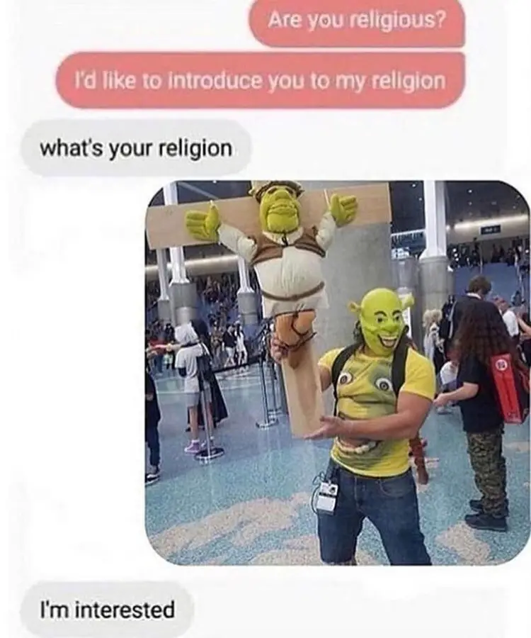 103 shrek religion meme
