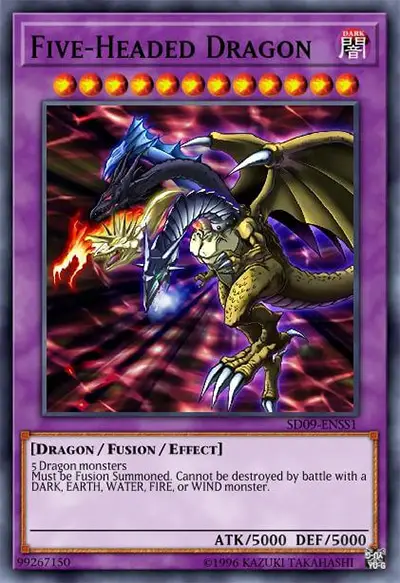 15 five headed dragon ygo card