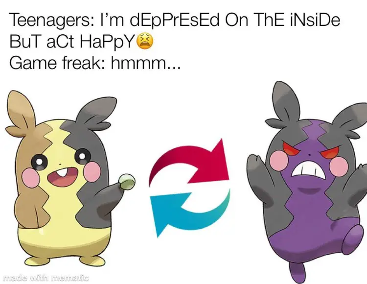155 pokemon depressed teens meme