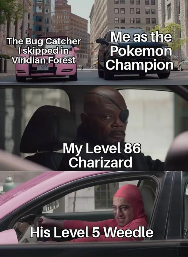 156 pokemon bug catcher training meme