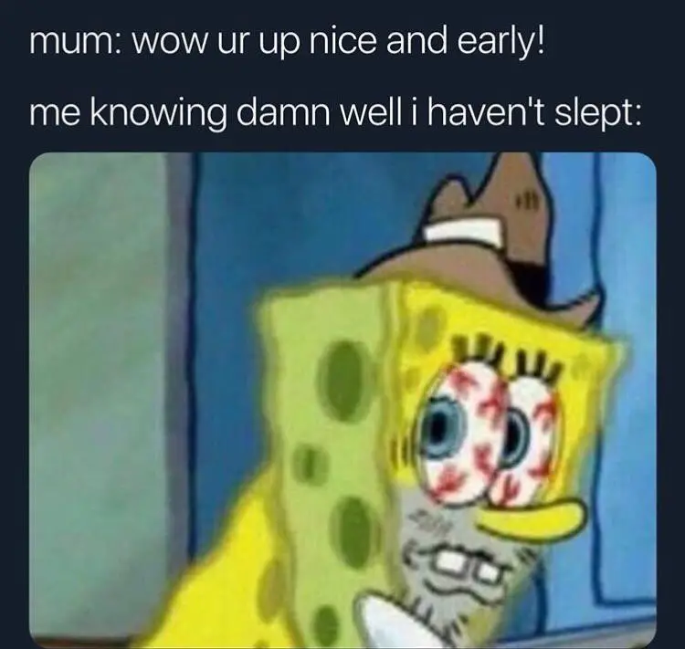160 spongebob sleeping meme