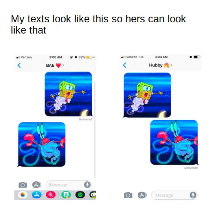 207 spongebob text meme