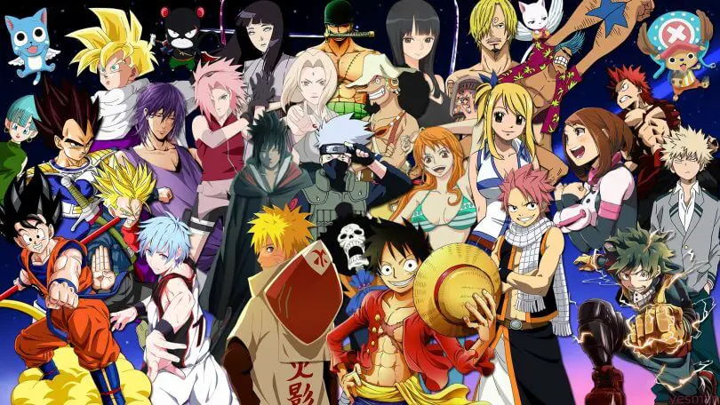 Main Anime Characters 1