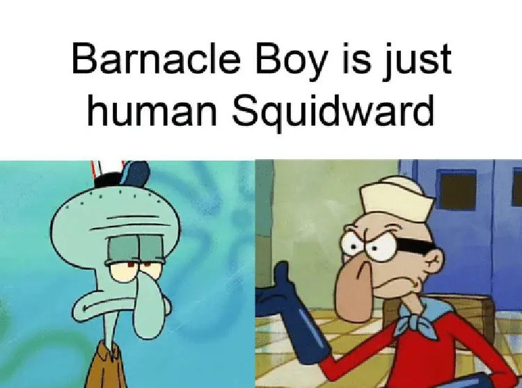 005 squidward barnacle boy meme
