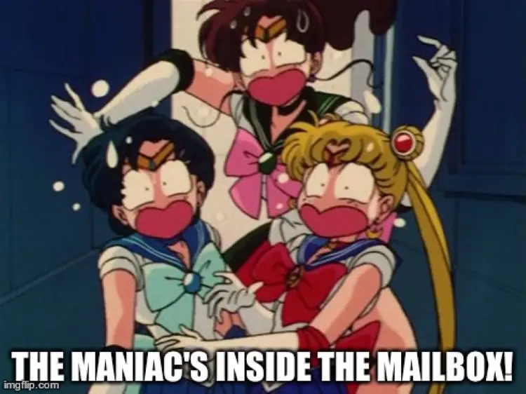 018 sailor moon maniac in mailbox meme