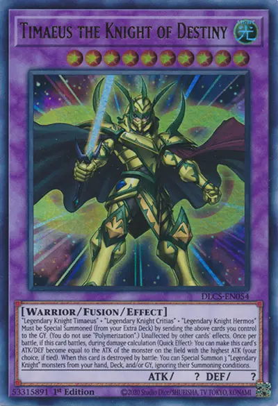 08 timaeus the knight of destiny card