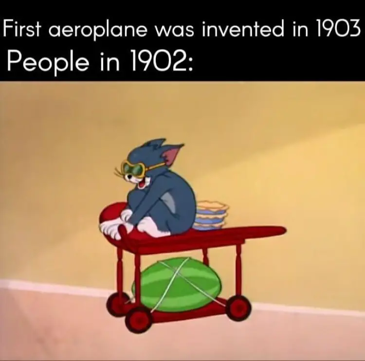 104 tom and jerry first aeroplane meme