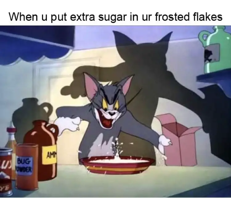 105 tom and jerry frosted flakes meme