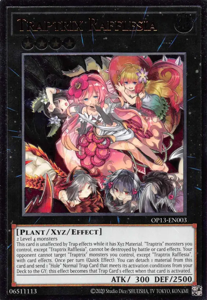 TraptrixRafflesia OP13 EN UtR UE 18 Best Rank 4 XYZ Monsters in Yu-Gi-Oh