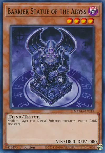 Barrier statues in yugioh 15 Best Floodgates Cards in Yugioh