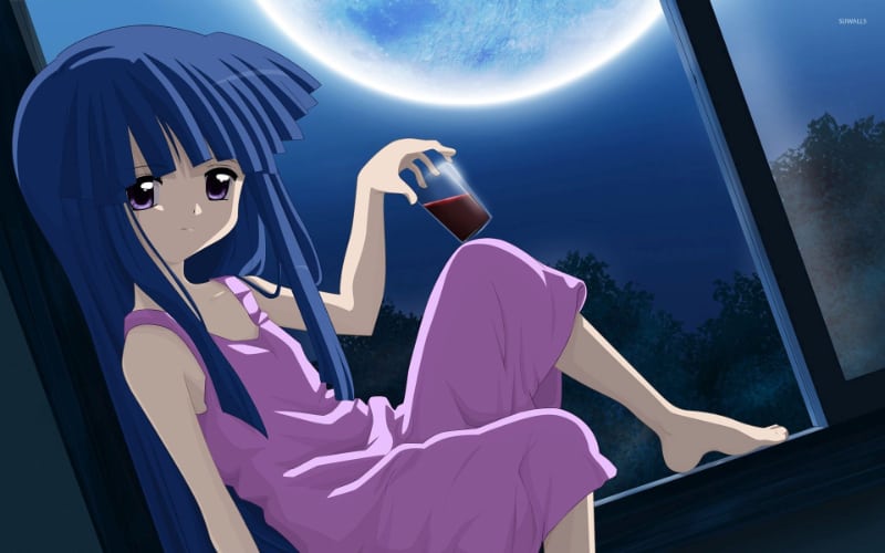 Best Blue Hair Anime Girls Rika Furude When They Cry
