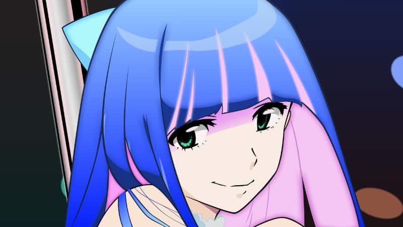 Best Blue Hair Anime Girls Stocking Anarchy Panty Stocking with Garterbelt