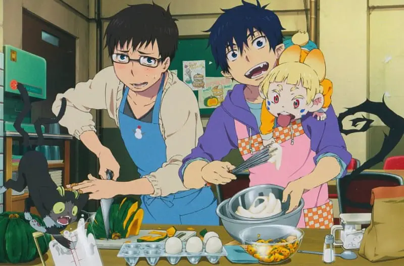 HD wallpaper cooking boys ao no exorcist anime other