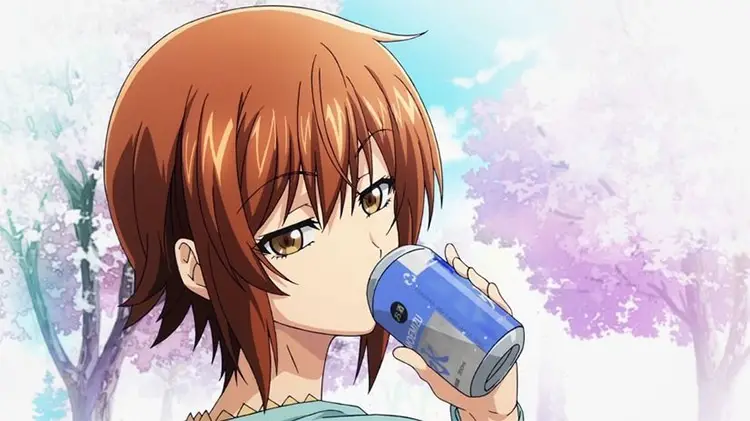 04 grand blue anime girl drinking screenshot