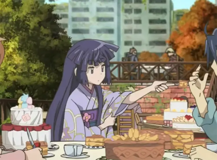 11 akatsuki log horizon purple haied anime