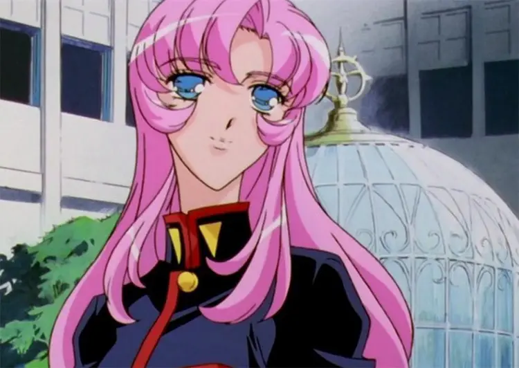 40 utena pink haired girl anime screenshot