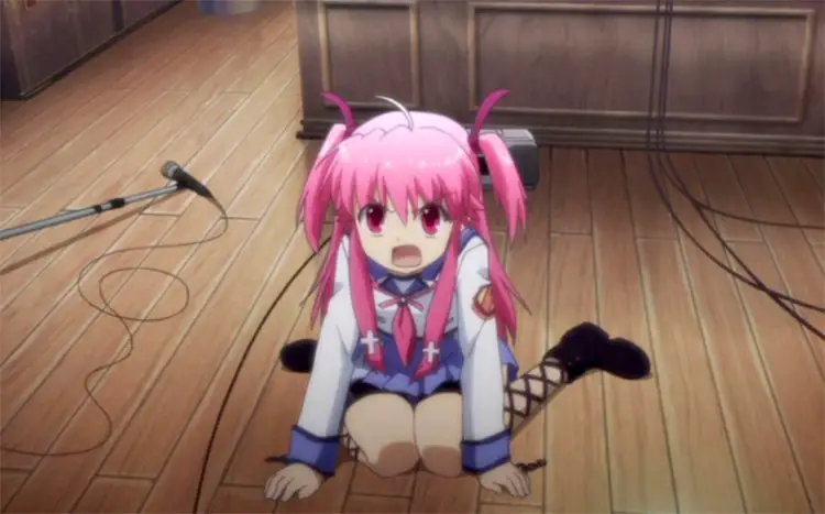 45 yui angel beats cutest pink haired girl anime screenshot