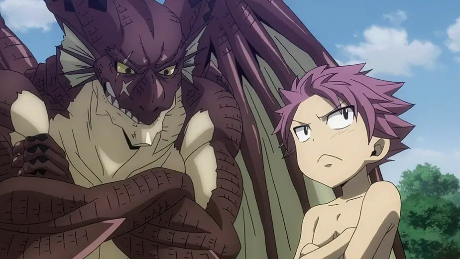 Igneel teaches little Natsu 1 28 Best Anime Teachers Of All Time