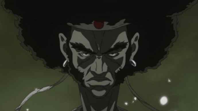 scary anime characters afro samurai afro