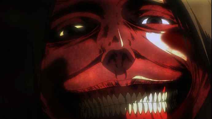 scary anime characters attack on titan smiling titan dina fritz