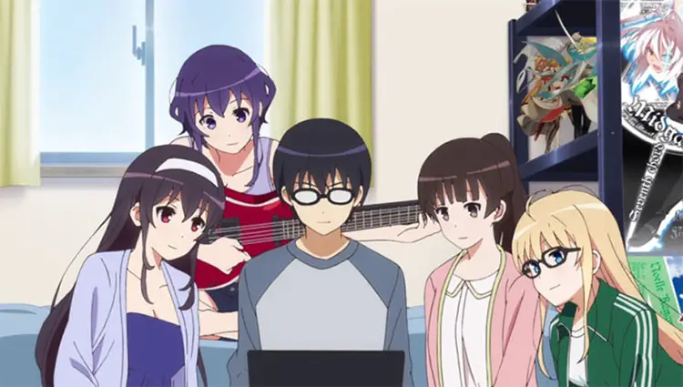 03 saekano how to raise a boring boyfriend anime screenshot 36 Best High School Romance Anime Series & Movies