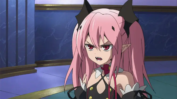 07 seraph of the end pink hair girl
