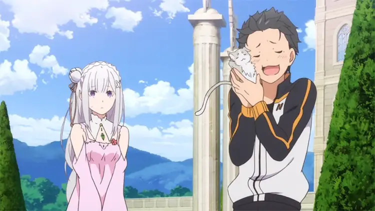 08 re zero anime screen 25 Best Time Travel Anime Series & Movies