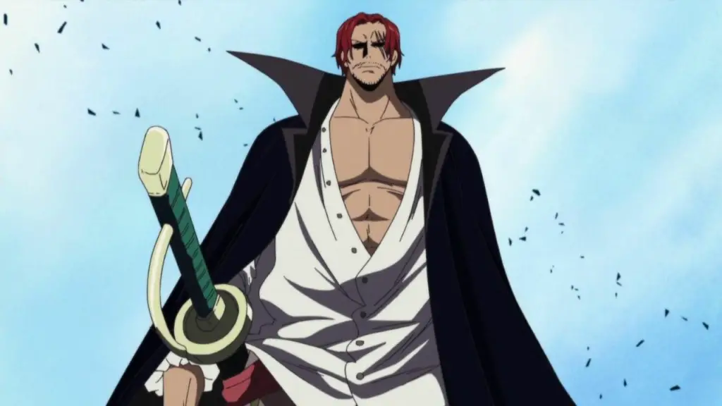 Shanks stops the Marineford War One Piece 15 Badass Anime Guys With Scars